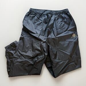 Vintage Ocean Equipment Nylon Shorts 1XT Black 90s Surf Style Drawstring USA